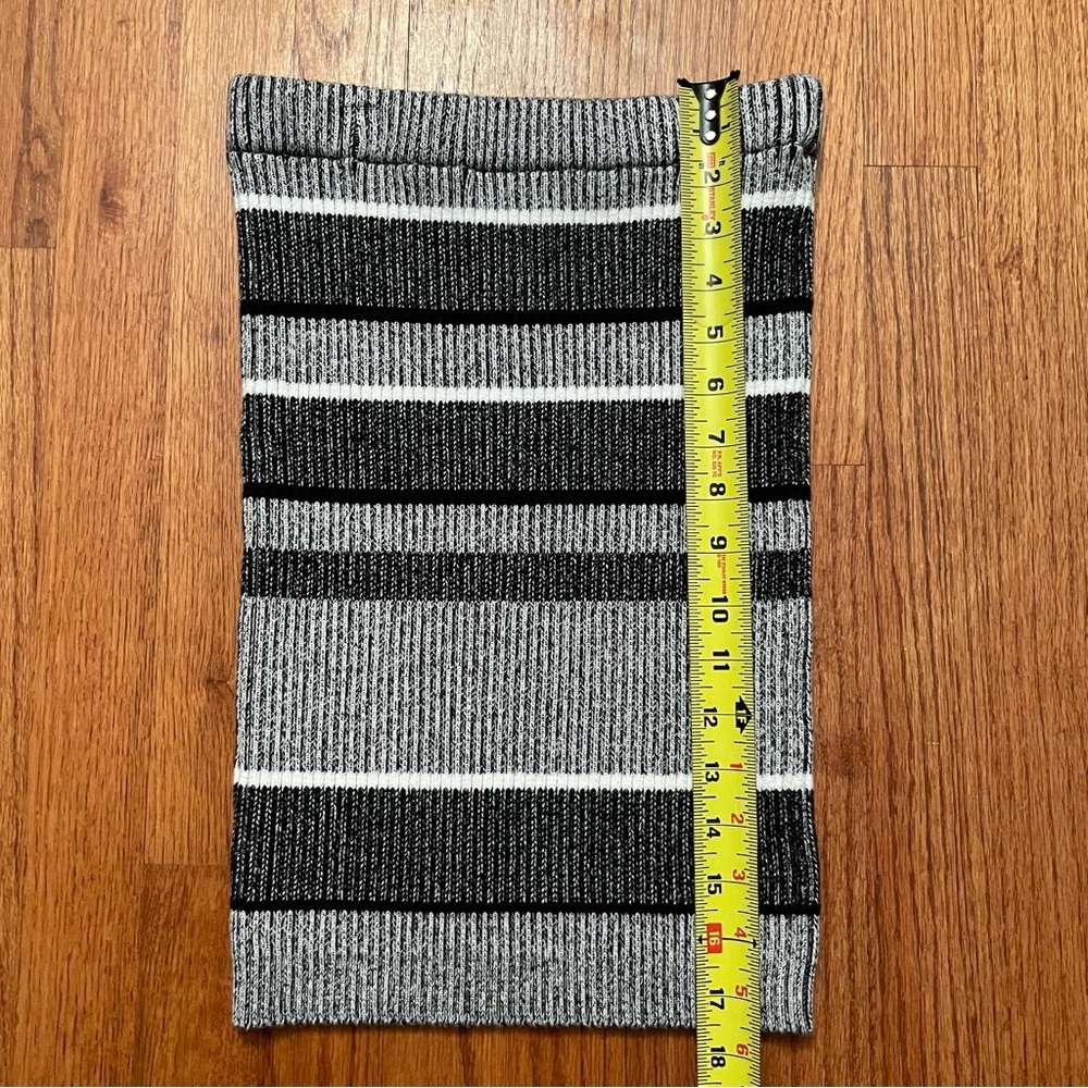 T by Alexander Wang rib knit black white pencil skirt size S - Picture 9 of 10